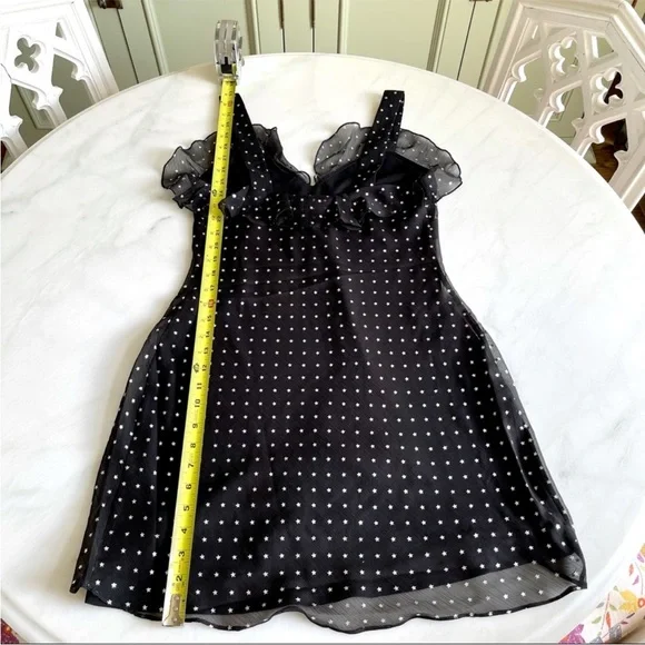 The East Order Starry Night Mini Dress NWT Size S Black Metallic - Picture 7 of 8